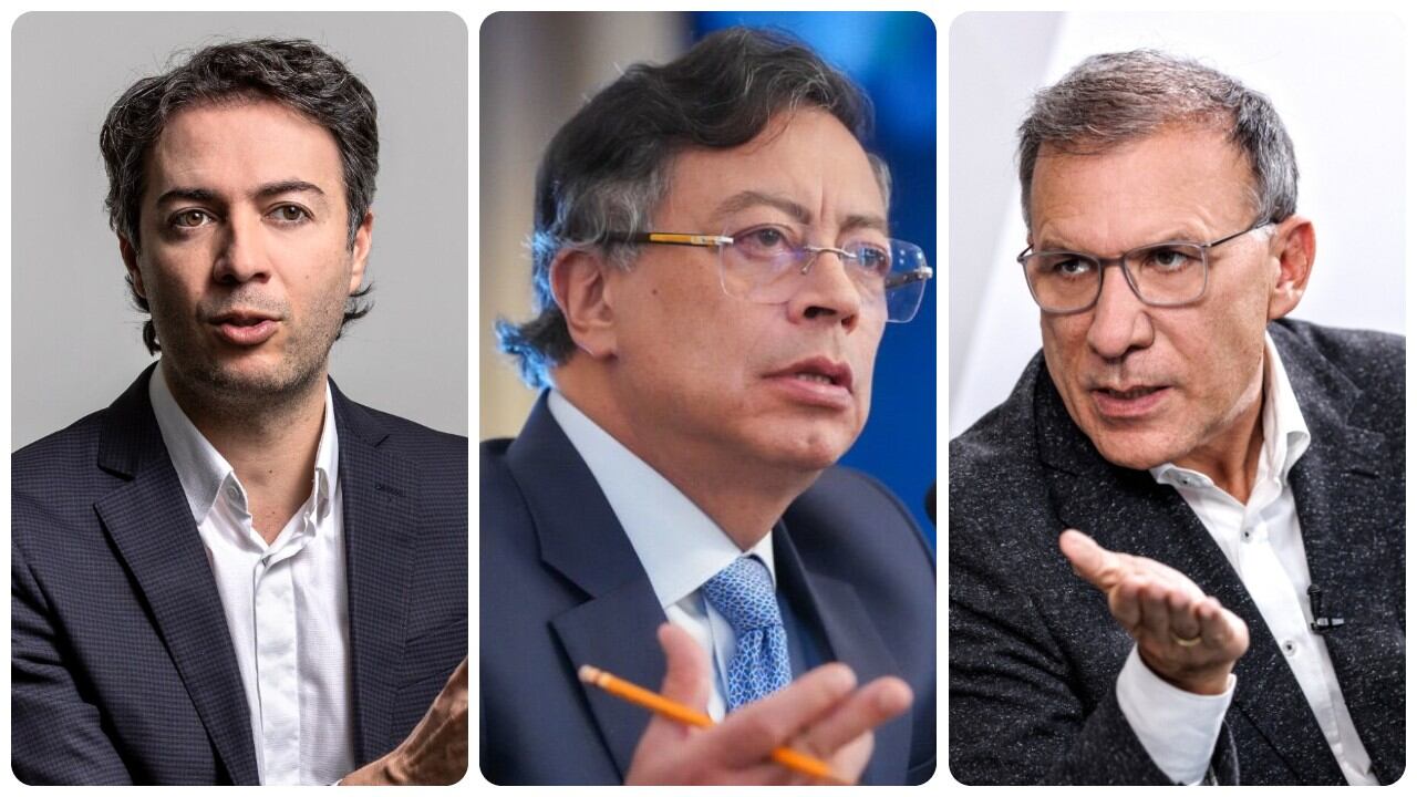 Daniel Quintero, Gustavo Petro y Roy Barreras.