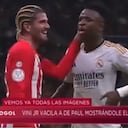 De Paul y Vinicius Jr en el clásico entre Real Madrid y Barcelona