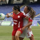 Partido entre América de Cali e Independiente Santa Fe por la fecha 4 del Grupo B de los cuadrangulares de la Liga Femenina 2026.