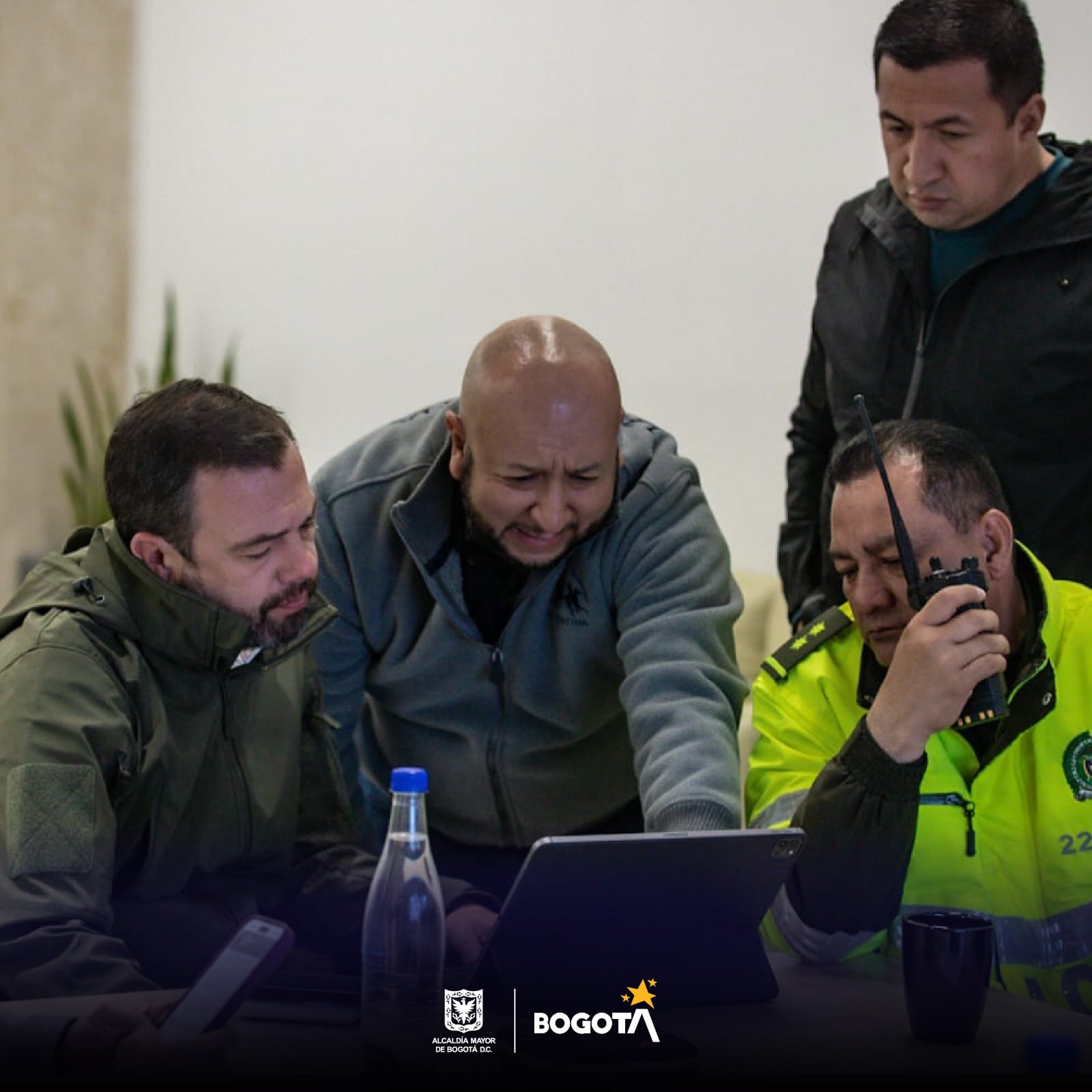 PMU de la Policía por los bloqueos en Bogotá