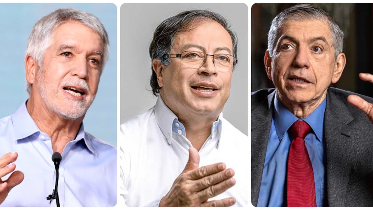 Enrique Peñalosa, Gustavo Petro y César Gaviria.