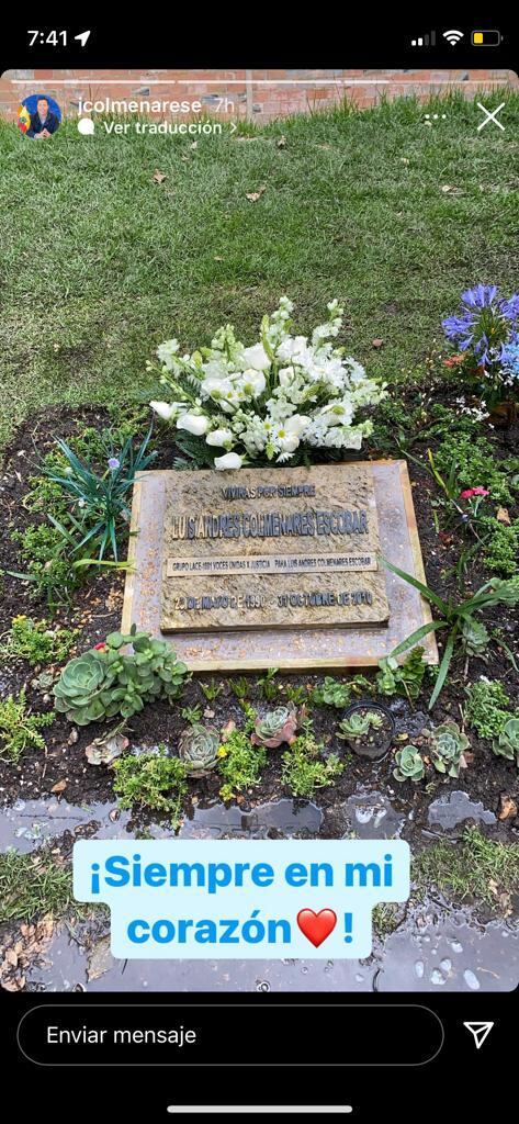 Captura de historia Instagram: @jcolmenarese