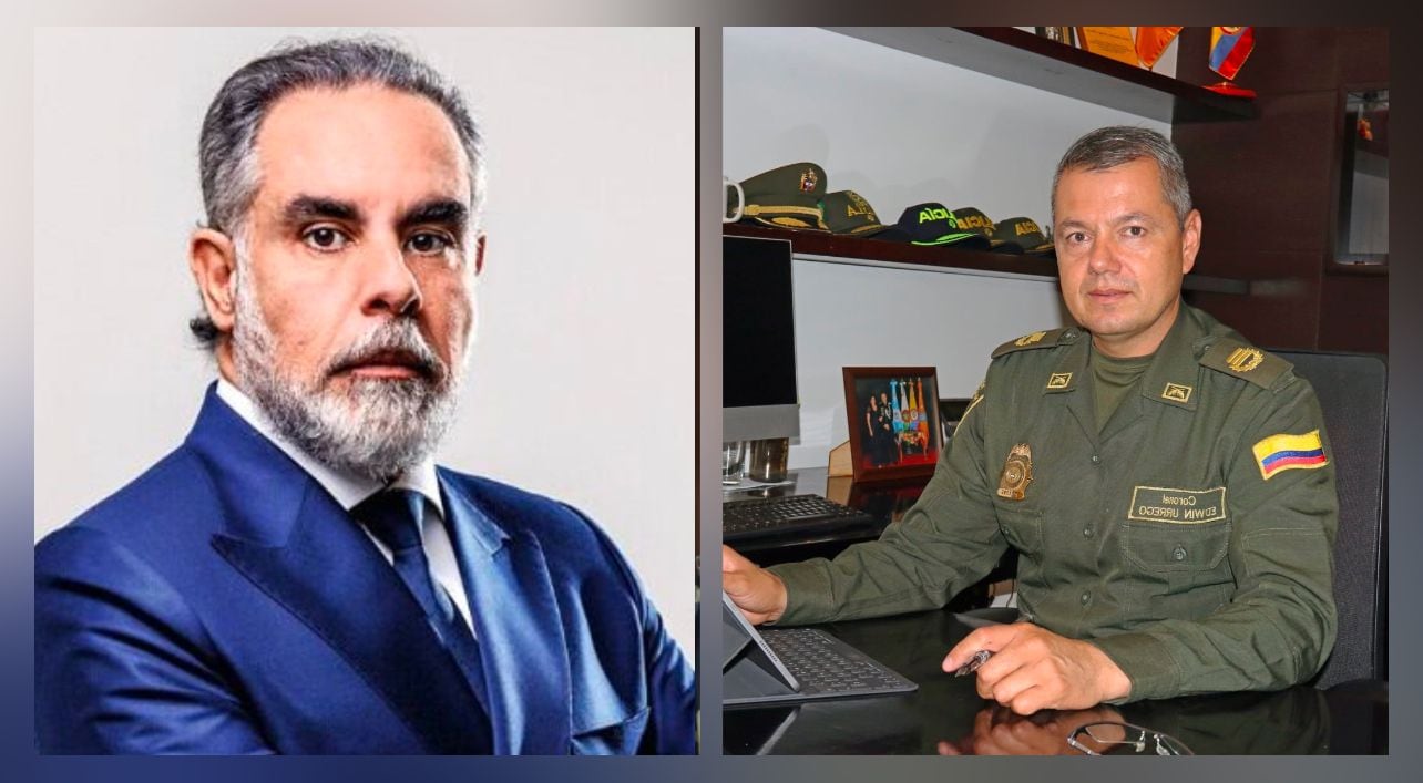 Armando Benedetti y el general Edwin Urrego