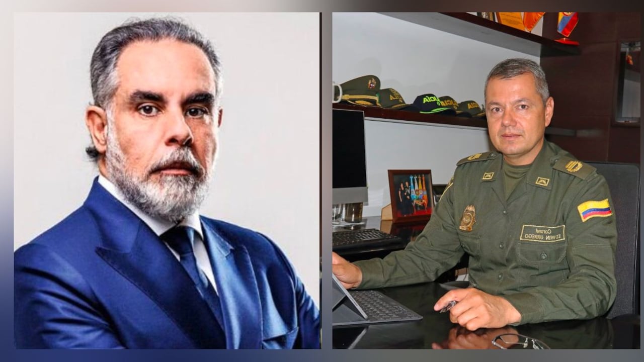 Armando Benedetti y el general Edwin Urrego.