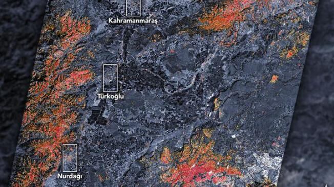 Imágenes de la Nasa sobre catástrofe en Turquía