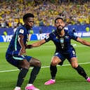 Brasil celebrando su triunfo, sobre Haití, en la segunda fecha de la fase de grupos del Mundial 2026.