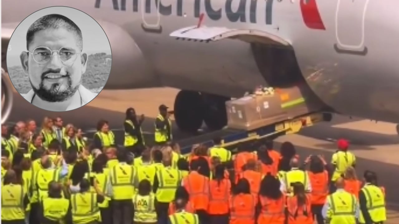 Compañeros de American Airlines despidieron a Eric Gutiérrez con flores y en silencio, en un homenaje cargado de respeto en Texas.