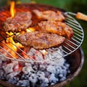 Carbón para un asado.