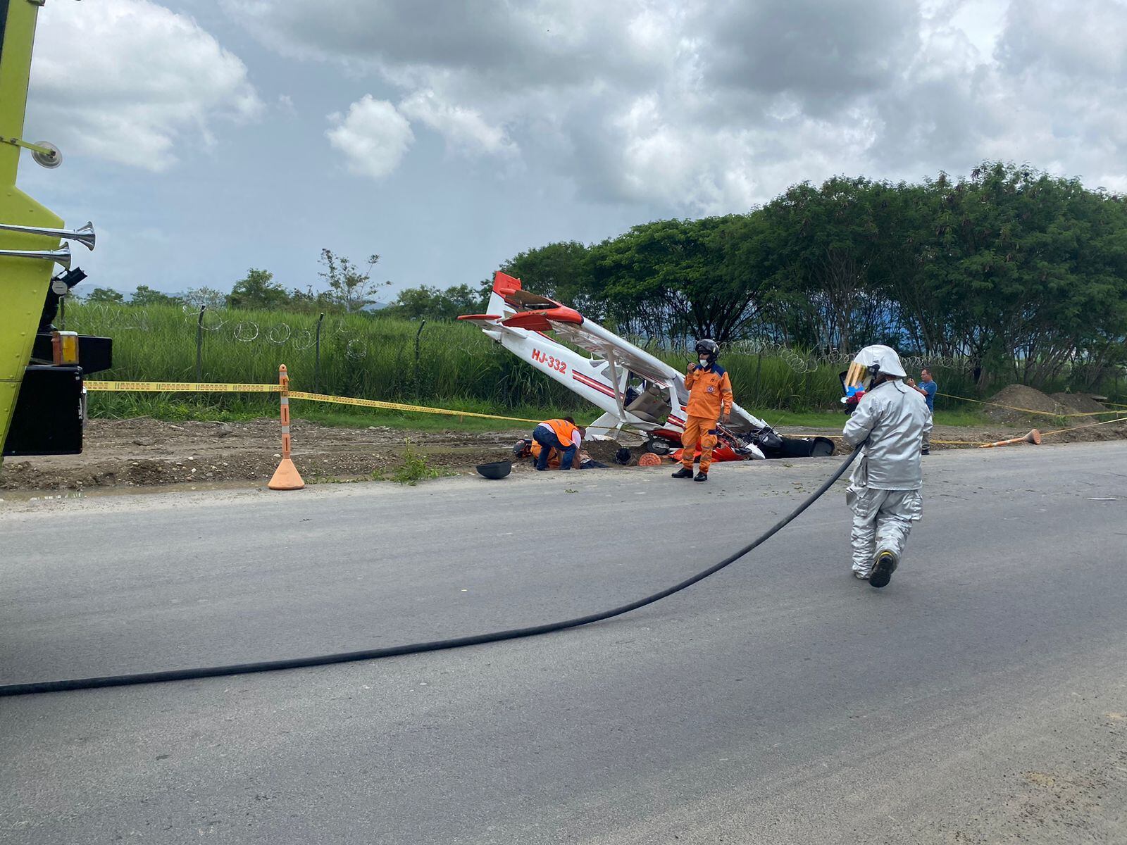 Avioneta cayó sobre motocicleta en el Valle.