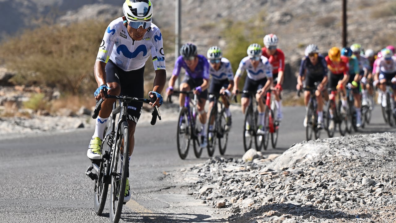 Nairo Quintana, al ataque en la etapa 3 del Tour de Omán 2026