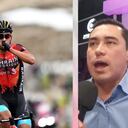 El ciclista colombiano Santiago Buitrago ganó la etapa reina del Giro de Italia - Foto 1 : Getty Images Foto 2: Captura de pantalla Twitter Oficial DSports