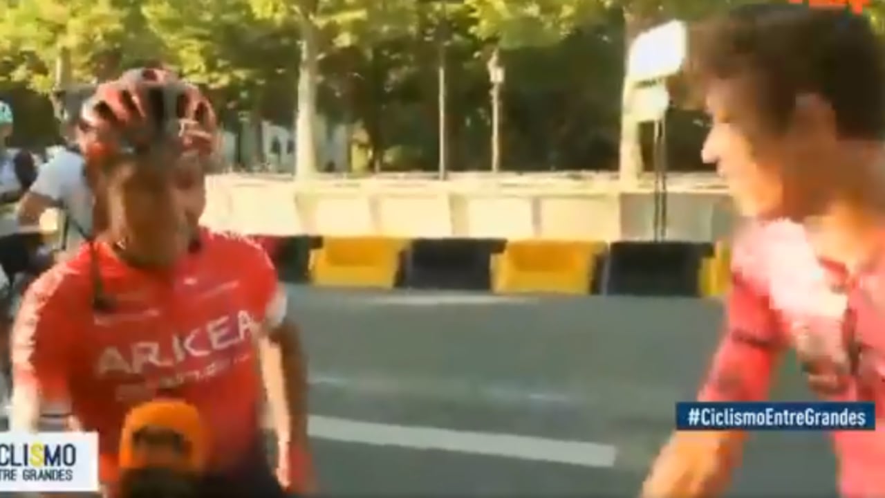 Nairo Quintana y Rigoberto Urán