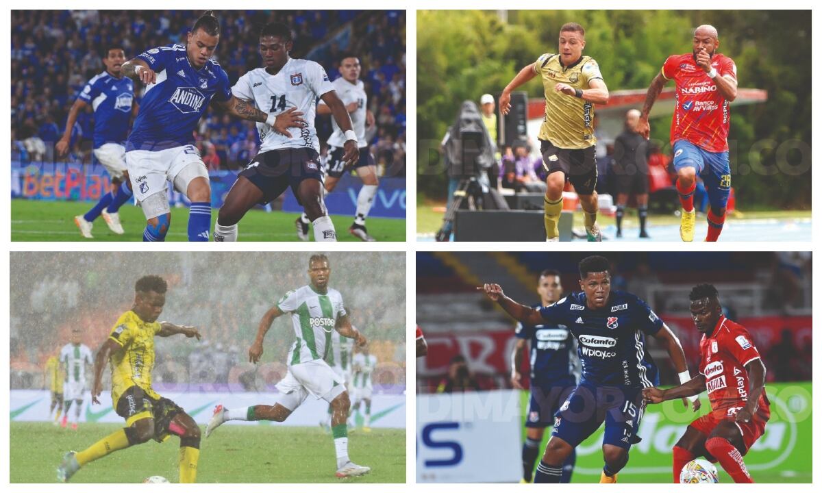 Millonarios, Boyacá Chicó, Águilas Doradas, Pasto, Alianza, Nacional, América y DIM