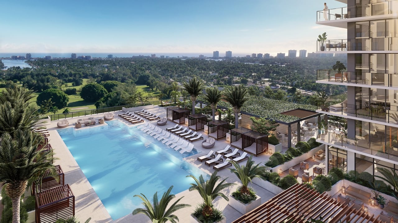 GAIA Residences, uno de los nuevos proyectos de apartamentos de lujo en el sur de Florida.