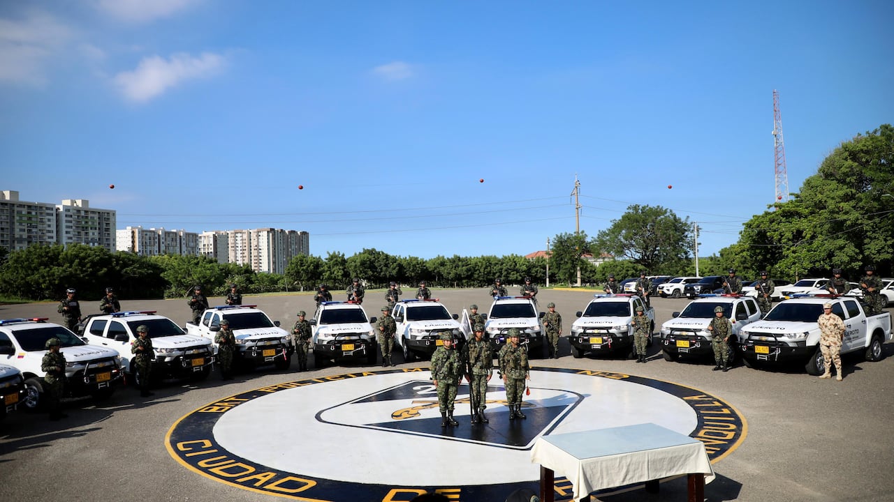 Camionetas del Ejército en Barranquilla.