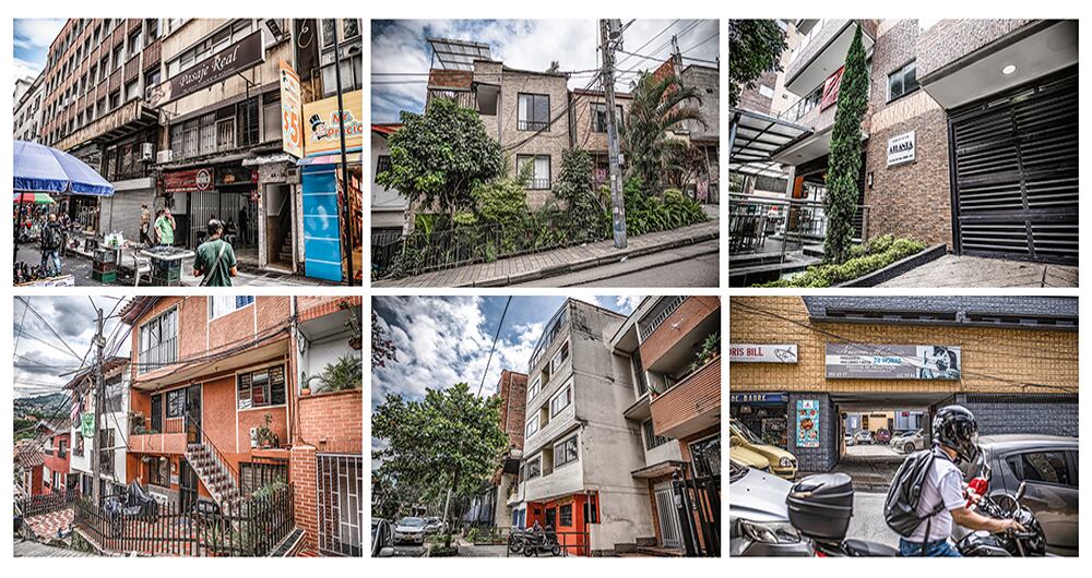  En estos seis lugares fueron cometidos los asesinatos. Se ubican en diferentes comunas de Medellín, lo que descarta que sea un grupo que se haya ensañado contra la población LGBTI en una zona puntual. Son espacios privados en donde se encontraron con la muerte. 