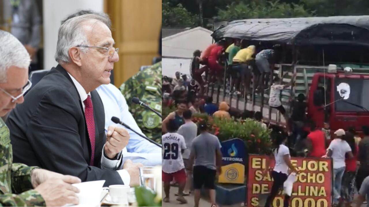 Ministro de Defensa se refirió a paro de mineros en Antioquia.