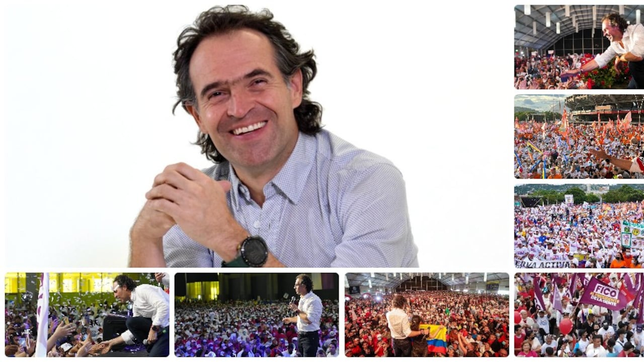 Federico Gutiérrez y el lleno de sus plazas apoyado por los partidos políticos que lo respaldan.