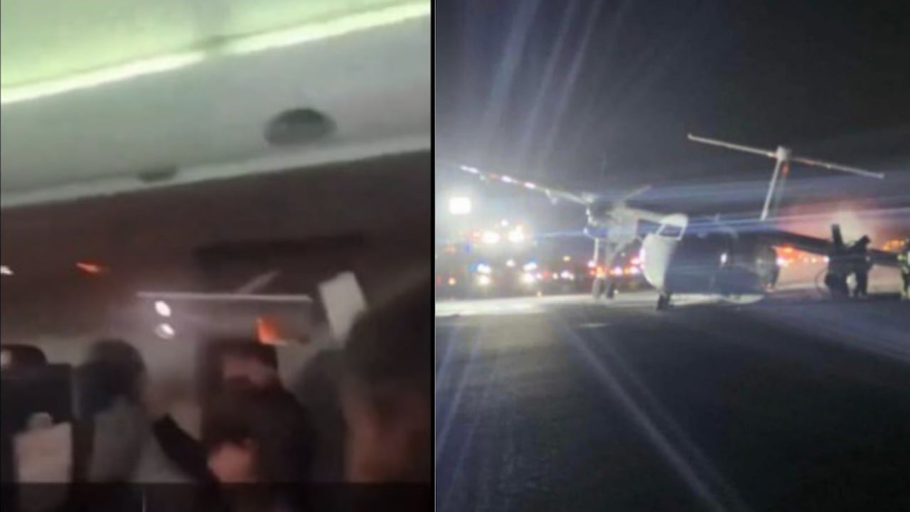 Video: Impactantes imágenes de un nuevo incidente aéreo, esta vez en el aeropuerto de Halifax, Canadá: pasajero grabó lo ocurrido