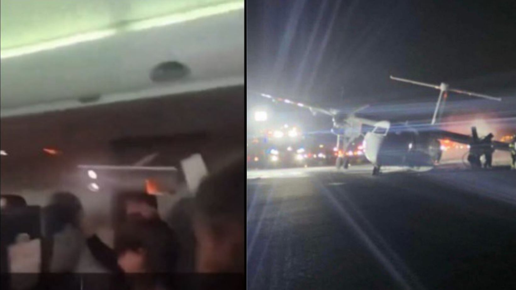 Video: Impactantes imágenes de un nuevo incidente aéreo, esta vez en el aeropuerto de Halifax, Canadá: pasajero grabó lo ocurrido