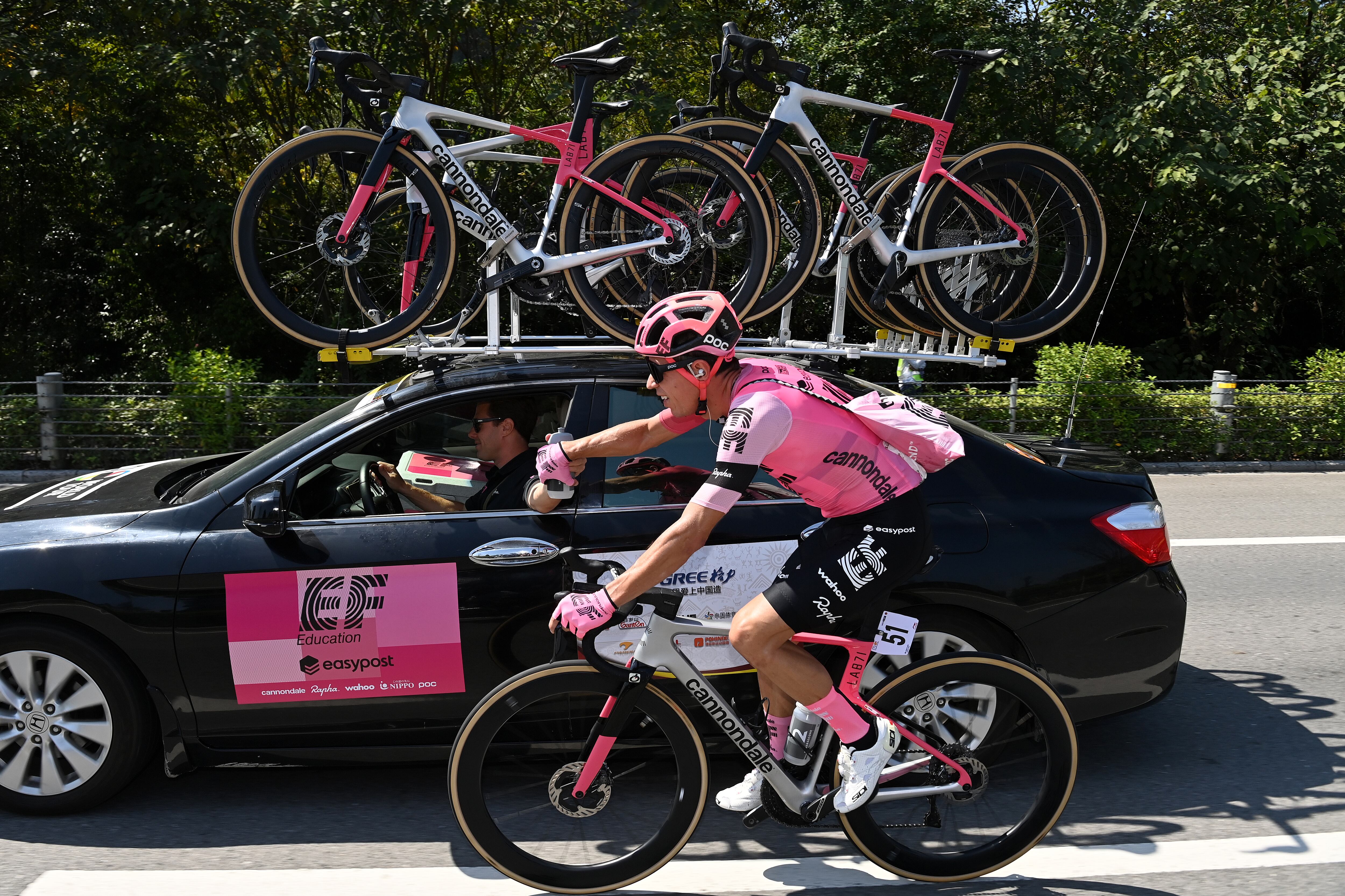 Rigoberto Urán, miembro del equipo EF.