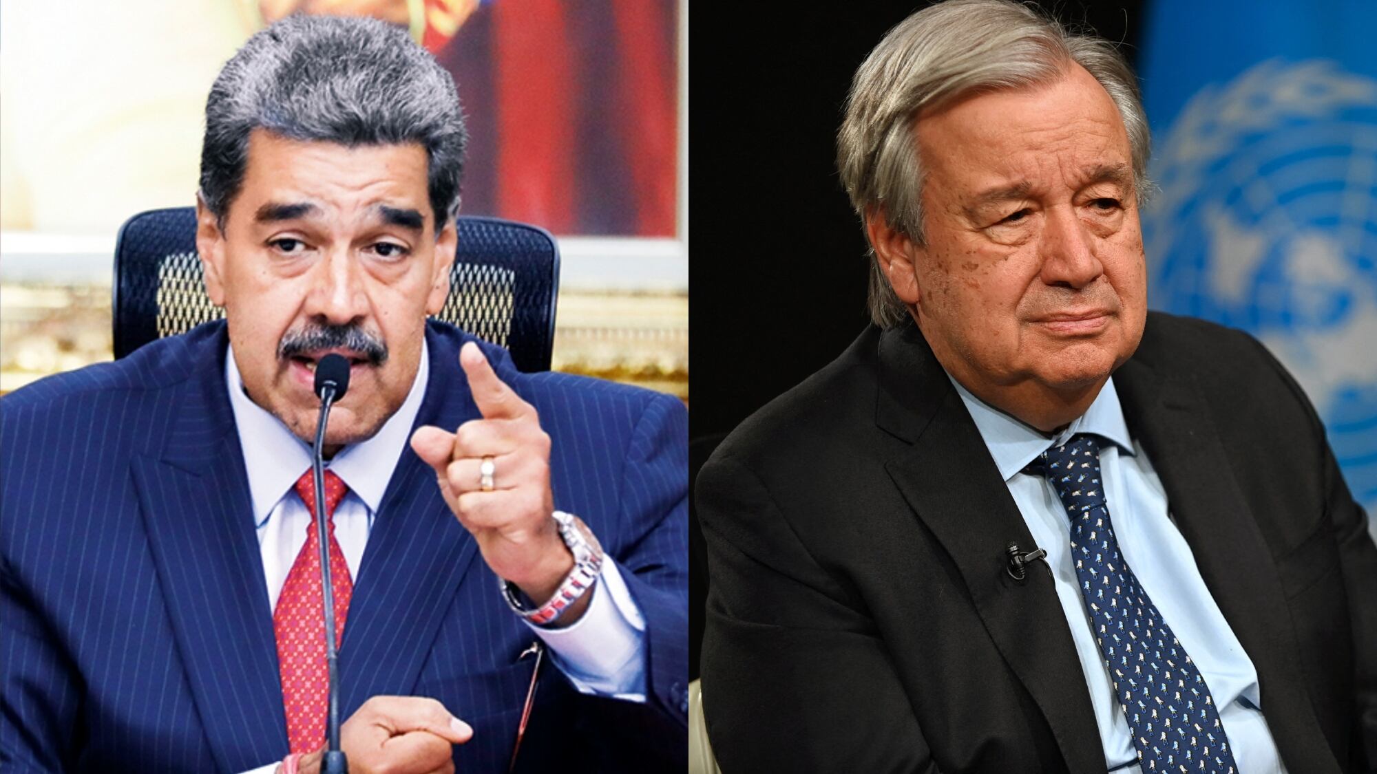 Nicolás Maduro y Antonio Guterres