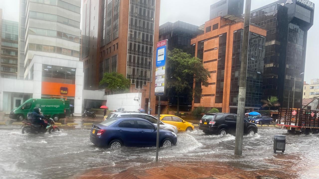 Lluvias en Bogotá este lunes, 5 de febrero.