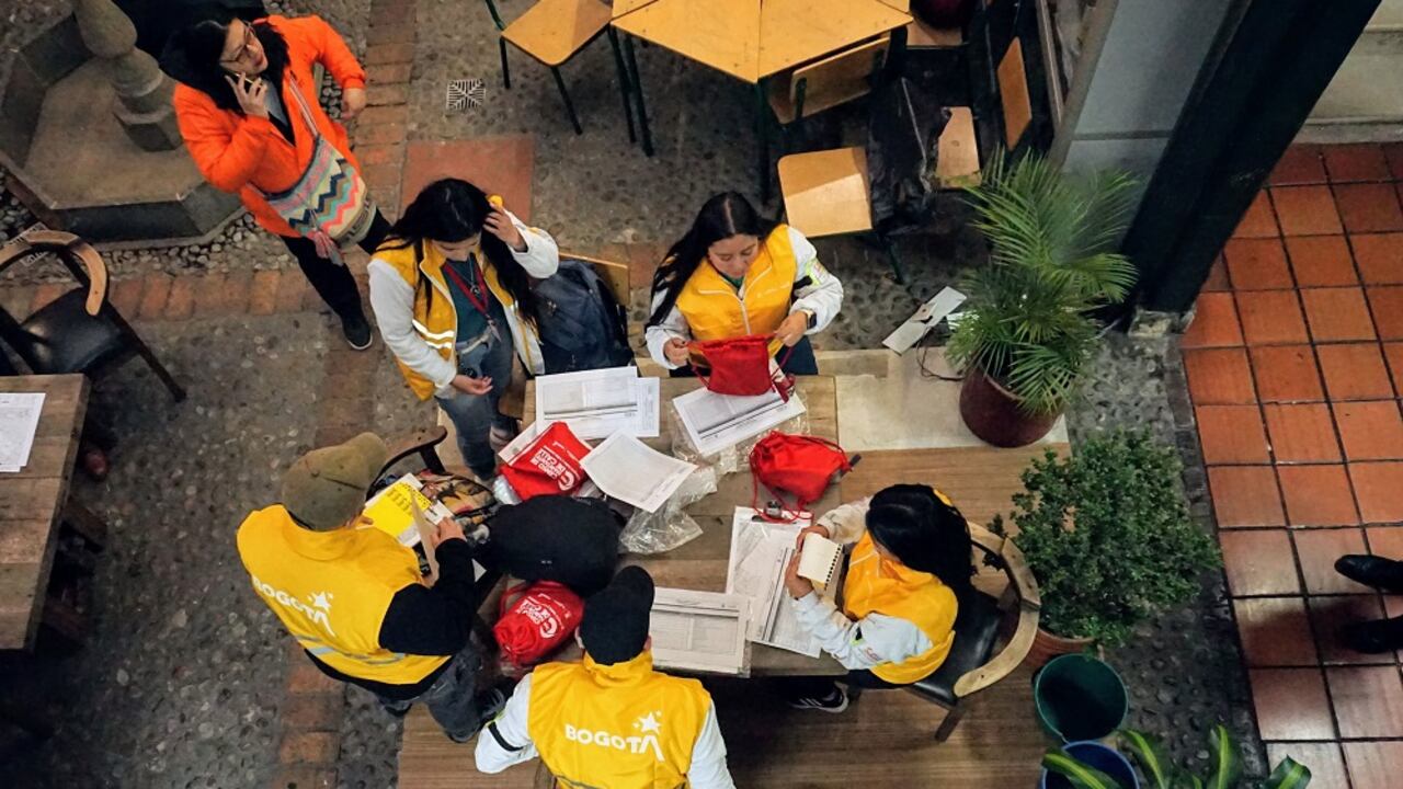 La Secretaría de Integración Social inició el censo de habitantes de calle en Bogotá.