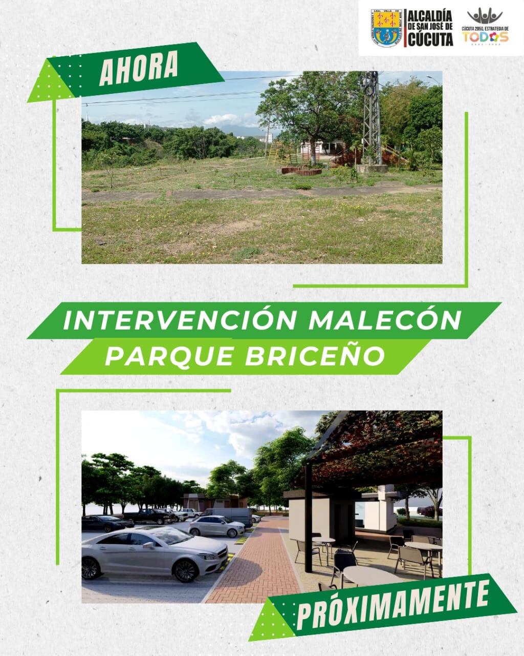 Así quedará El Malecón, de Cúcuta.