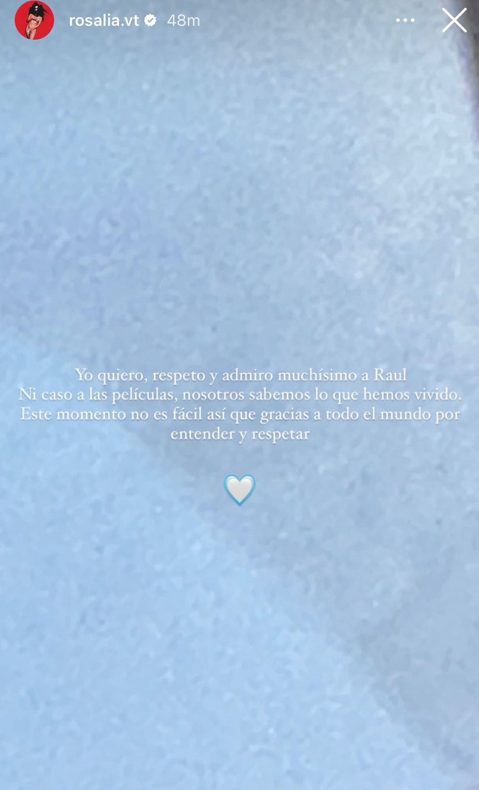 Rosalía se refiere a lo que sucedió con Rauw Alejandro y los rumores de una supuesta infidelidad