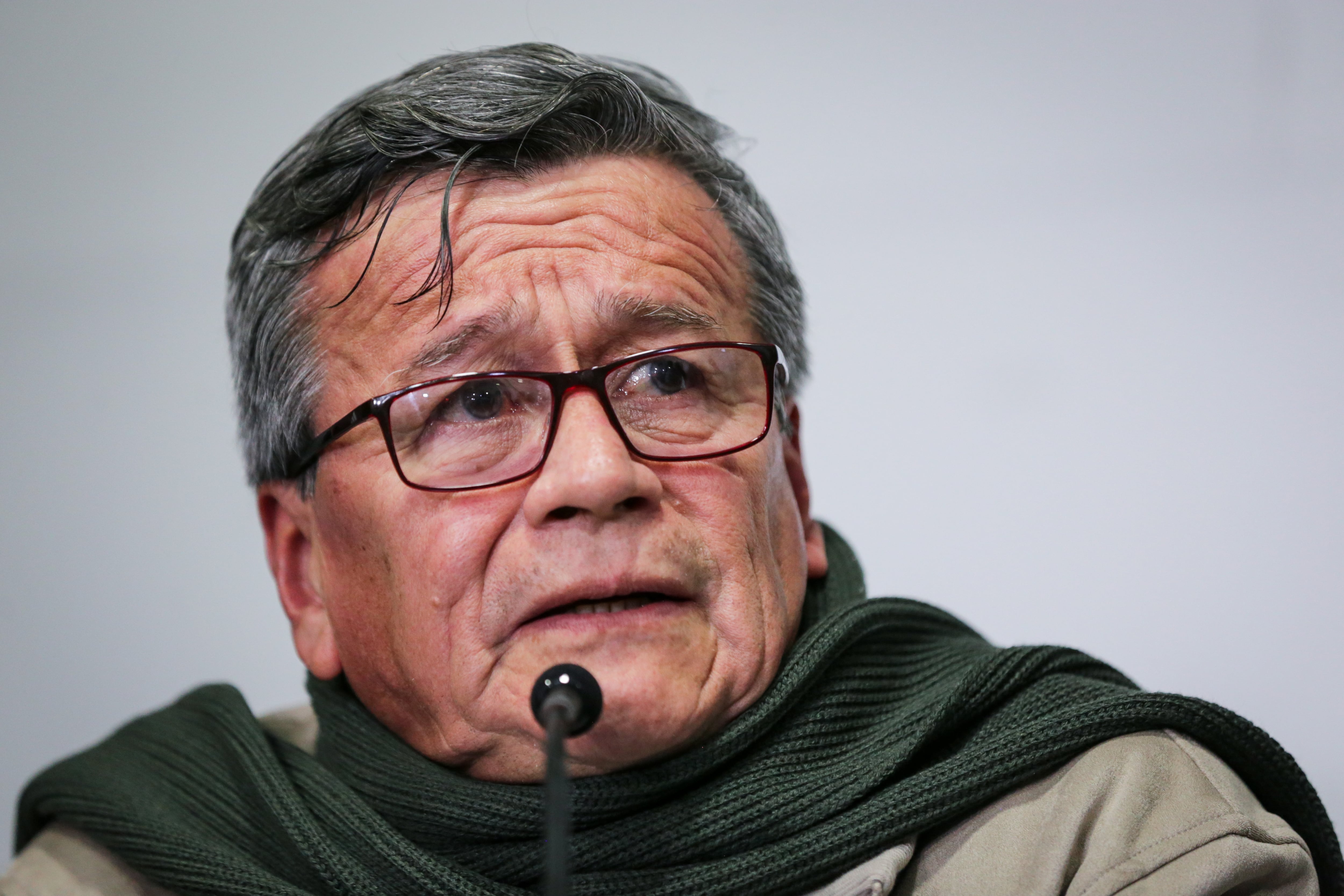 Bogotá. Octubre 10 de 2023. el delegado del ELN, Pablo Beltrán.