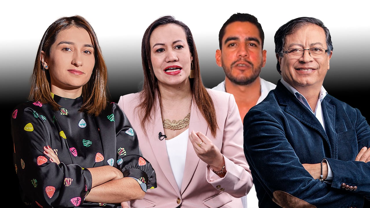 Laura Sarabia, Alex Flórez, Carolina Corcho, Gustavo Petro,