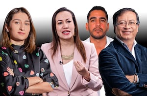 Laura Sarabia, Álex Flórez, Carolina Corcho, Gustavo Petro,