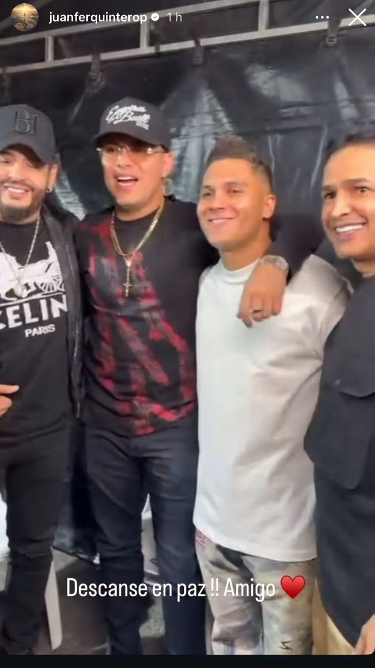 La tristeza por la muerte de Yeison Jiménez llegó también al mundo del deporte colombiano.