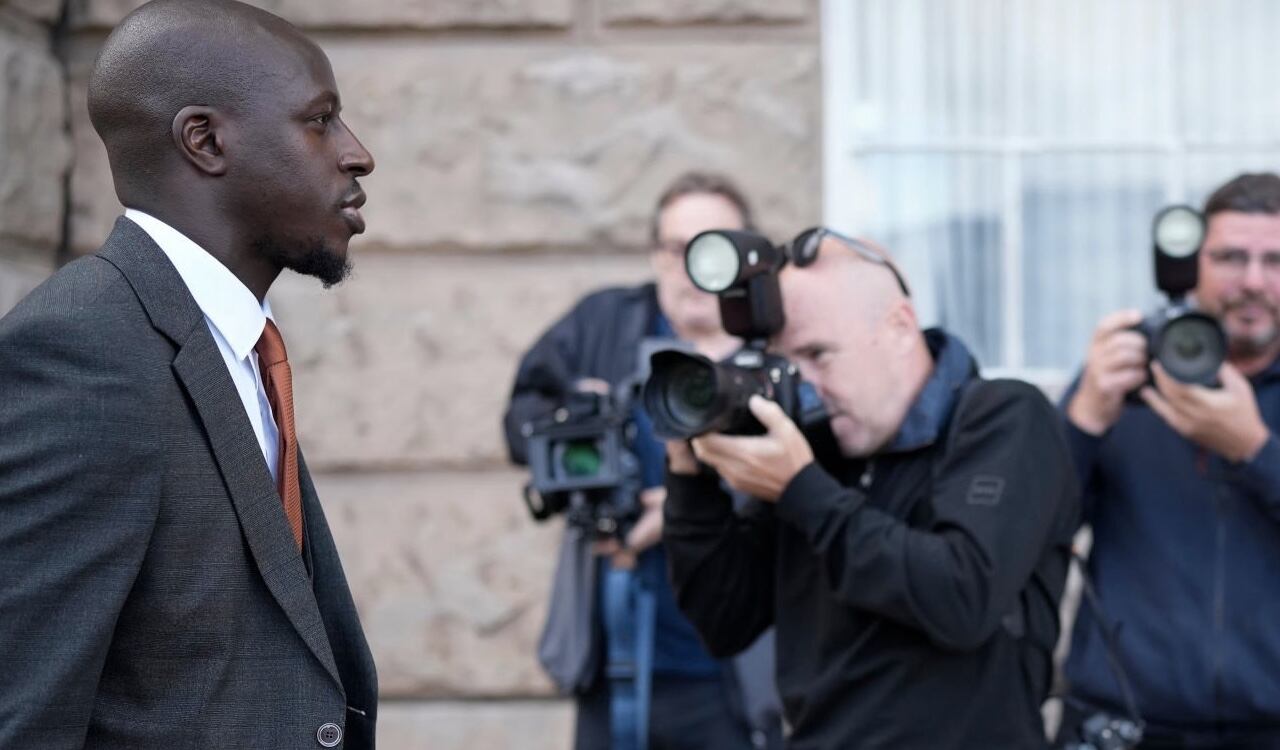 Mendy llegando a un tribunal el pasado 26 de junio