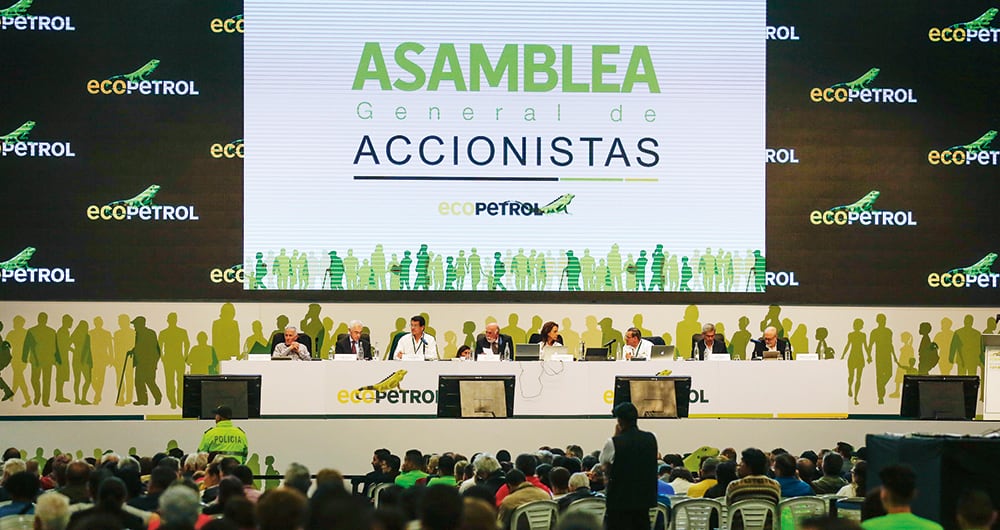 Foto ilustrativa de la asamblea de accionistas de Ecopetrol.