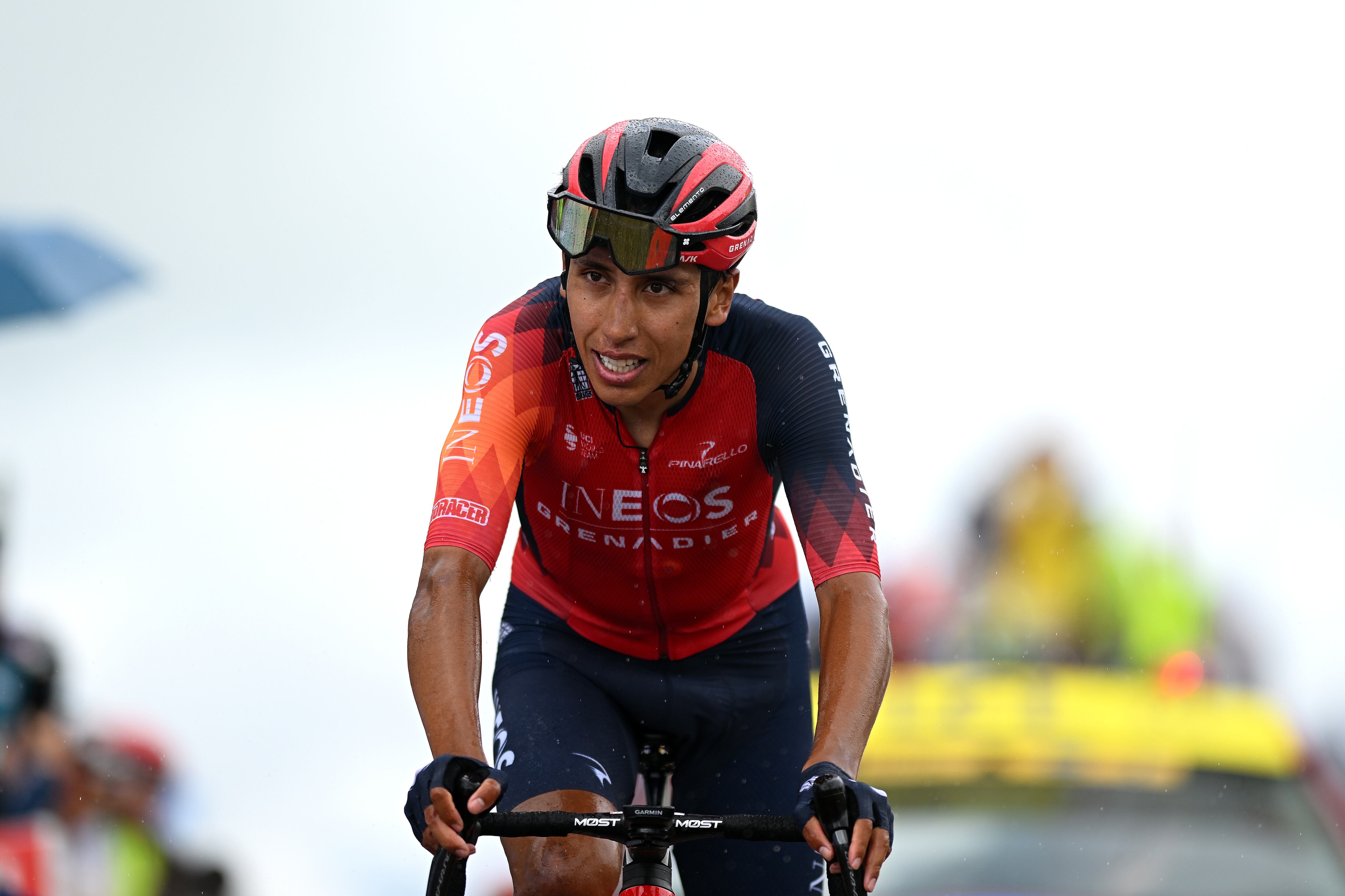 Egan Bernal en la séptima etapa del Critérium Dauphine.