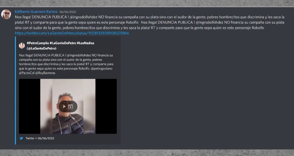 Estrategia contra Rodolfo Hernández 3.