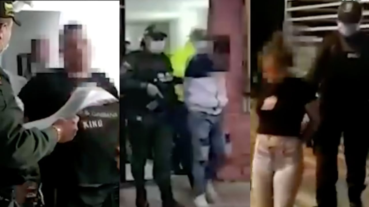 Momentos en que eran capturados.