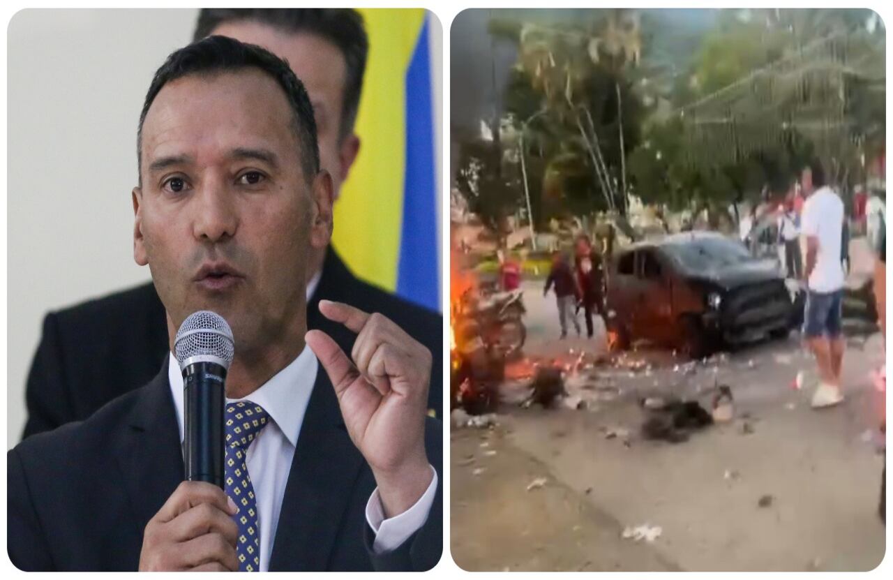 El ministro de Defensa, Pedro Sánchez, rechazó el atentado en Balboa, Cauca.