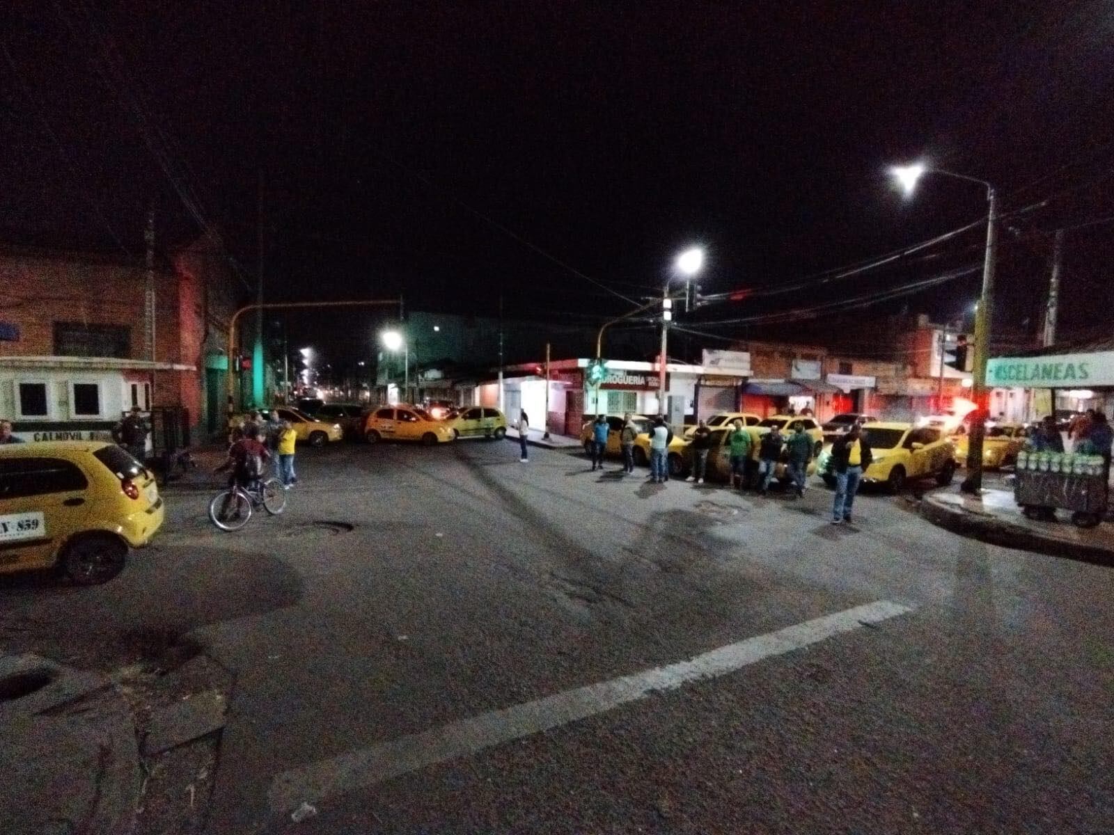 Bloqueo en la Terminal de Transporte.