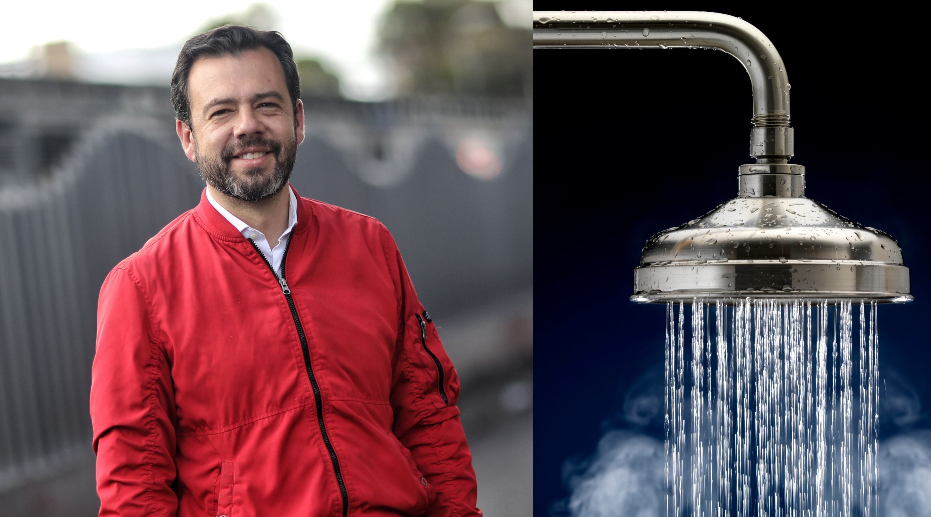 Carlos Fernando Galán sugirió bañarse en pareja para ahorrar agua.