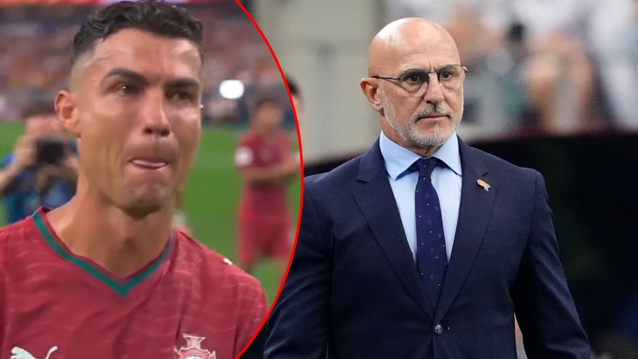 Cristiano Ronaldo y Luis De La Fuente.