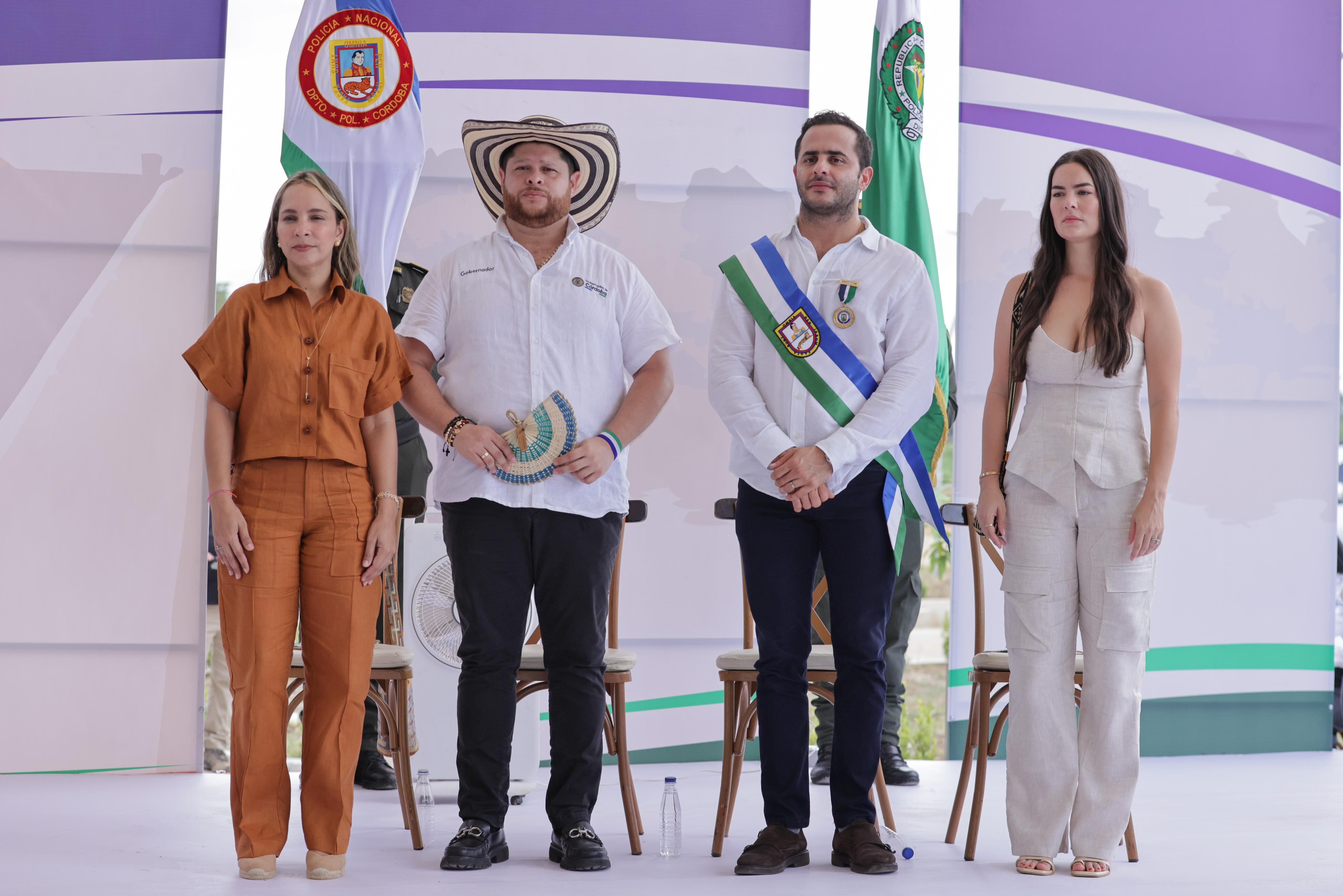 Orlando Benitez terminará su mandato el 31 de diciembre de 2023, por lo que en un acto simbólico entregó la banda a Erasmo Zuleta.