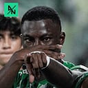 Marino Hinestroza celebrando su gol ante Santa Fe