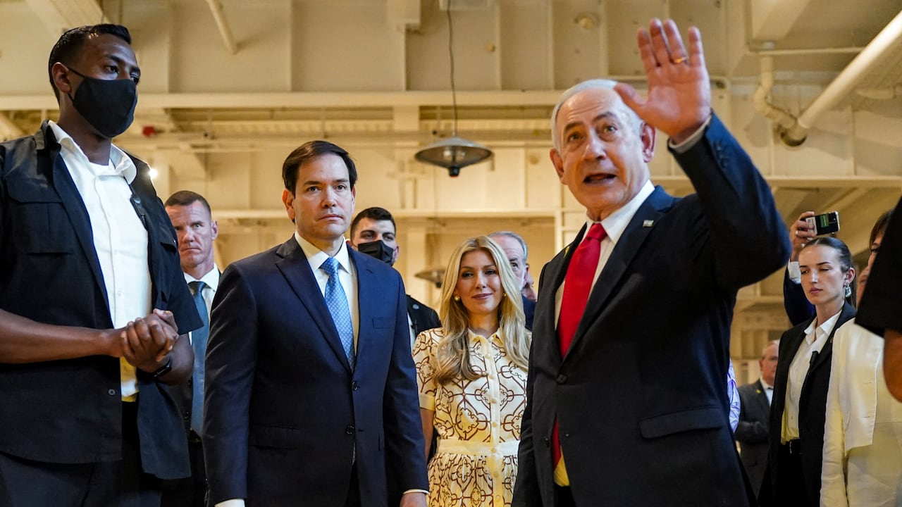 Marco rubio en Israel.