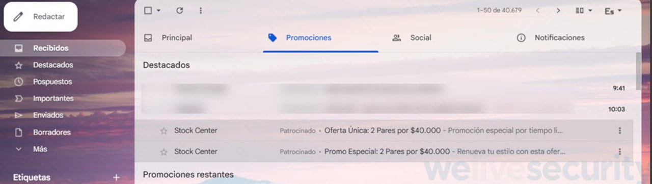 Expertos alertaron que algunas promociones enviadas por correo llevan a sitios de phishing.