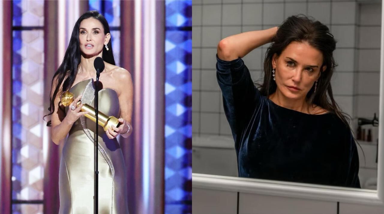 Demi Moore se consagró como la Mejor Actriz en un Musical o Comedia en la 82ª edición de los Globos de Oro.
