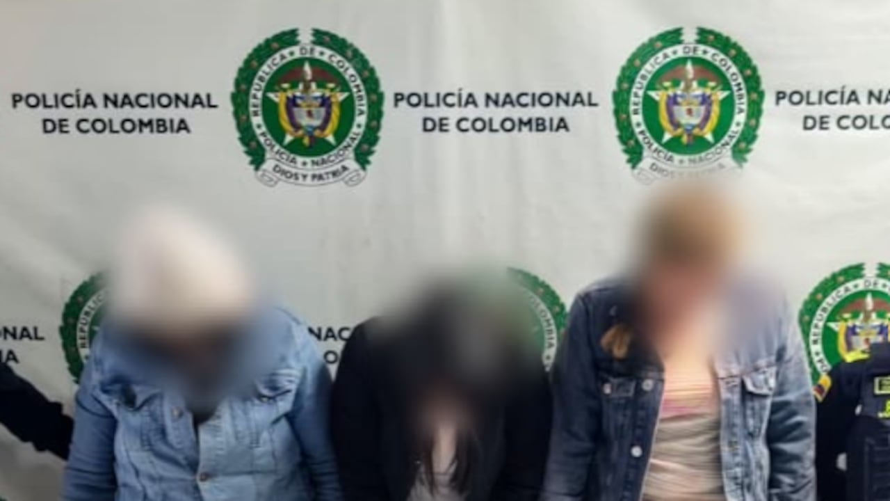 Las tres mujeres capturadas.