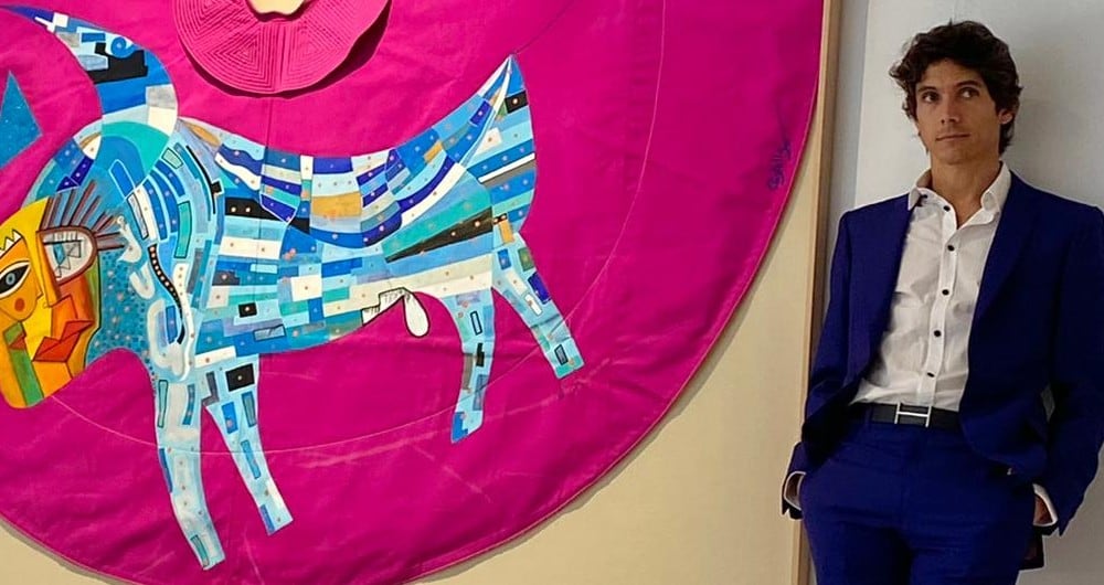 Madrid, Casa de Vacas, parque El Retiro. 11 de mayo de 2002.  Sebastián Castella inaugura la exposición "Monólogos", el mismo día que anuncia su regreso a los ruedos.